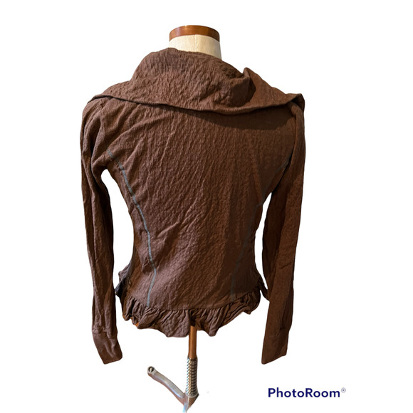 Matilda Jane Stealth Zippered Cardigan Jacket Chestnut Brown - Picture 3 of 6